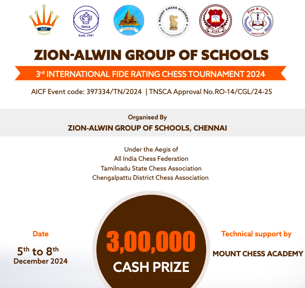 FIDE Chess Tournament Chennai near me