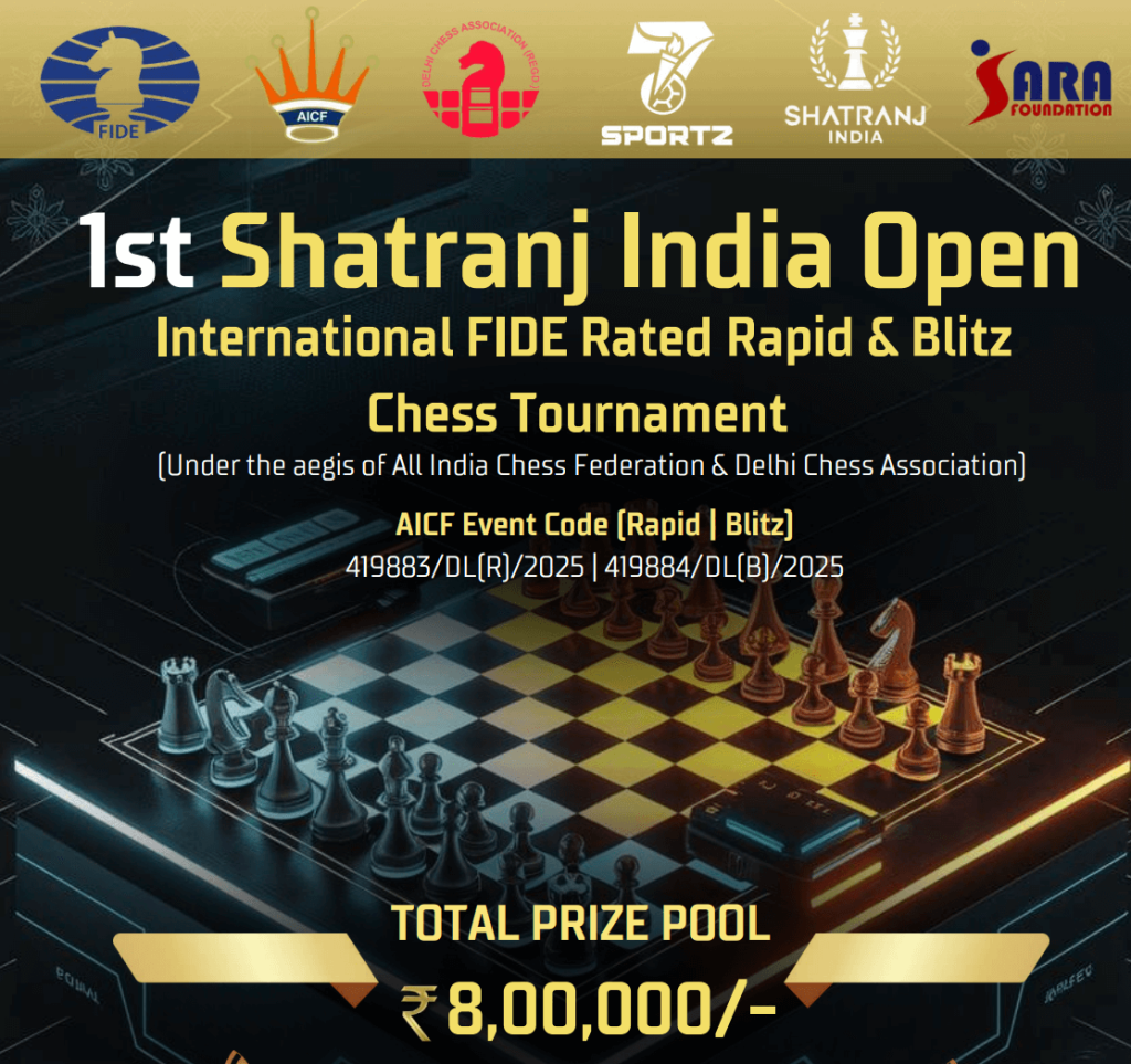1st Shatranj India Open International FIDE rated Rapid Chess Tournament delhi