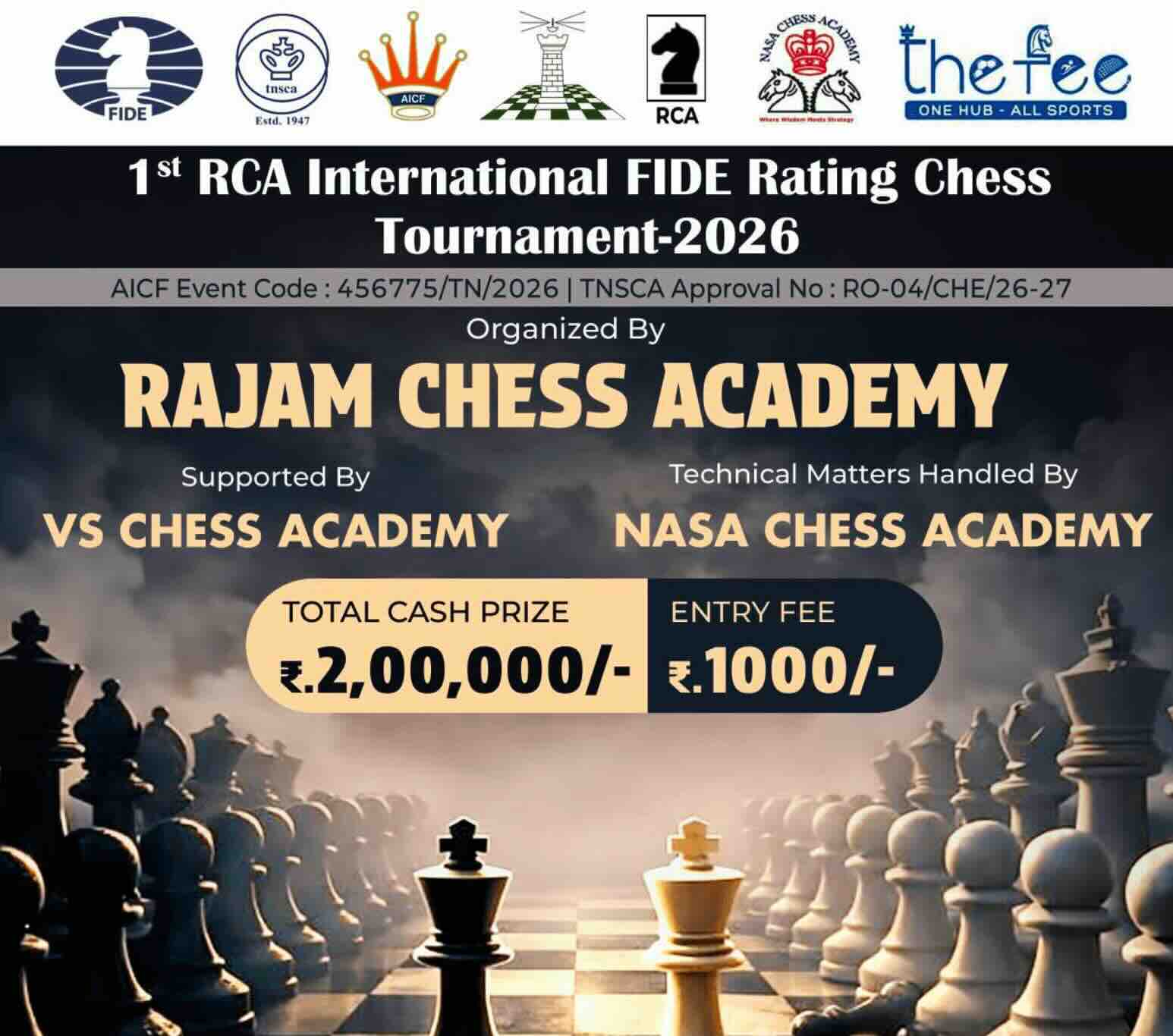 1st RCA International FIDE Rating Chess Tournament 2026 - Chess-Results